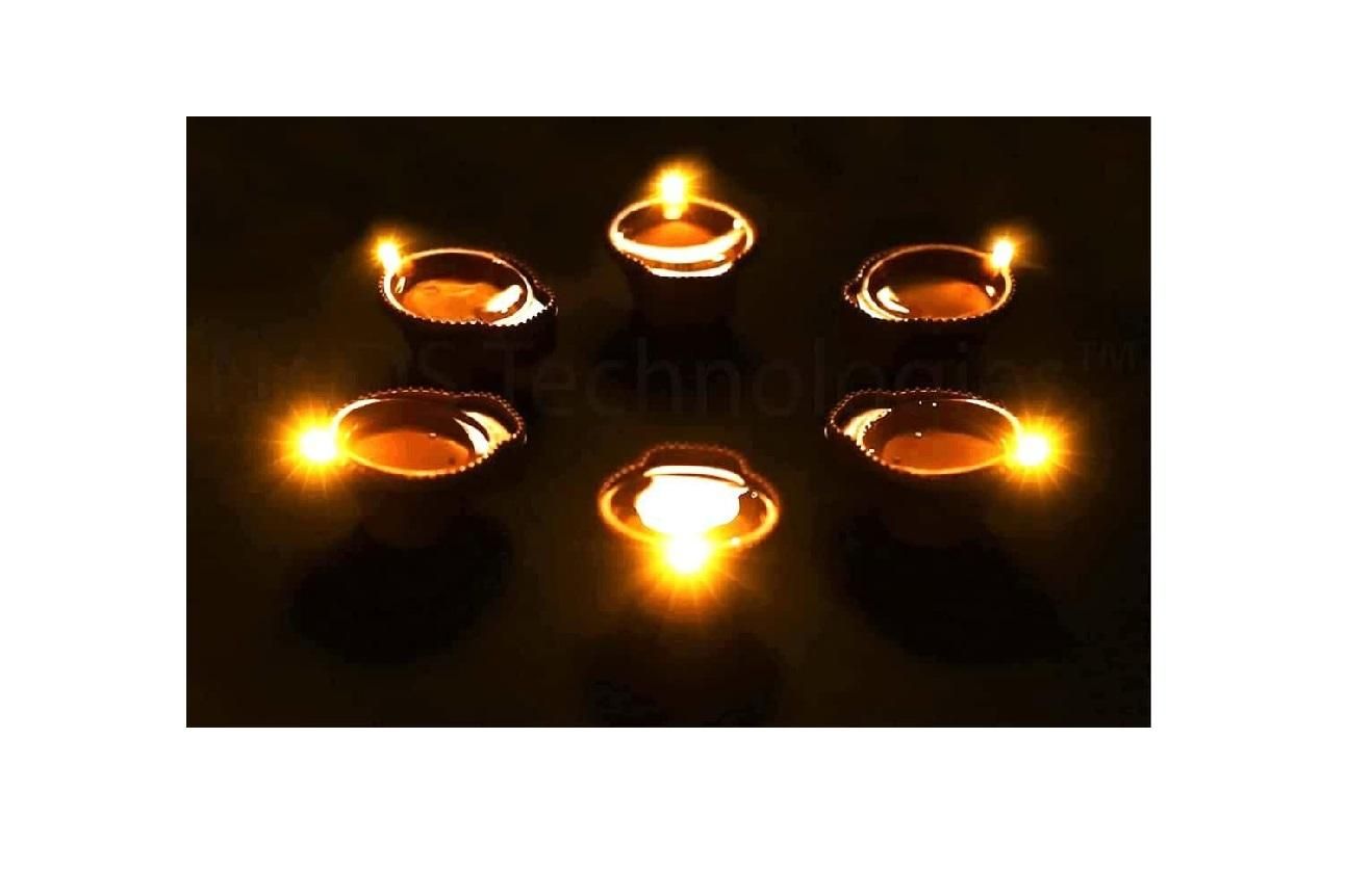 Diwali Special LED Diyas - Water Sensor Technology for Festivals