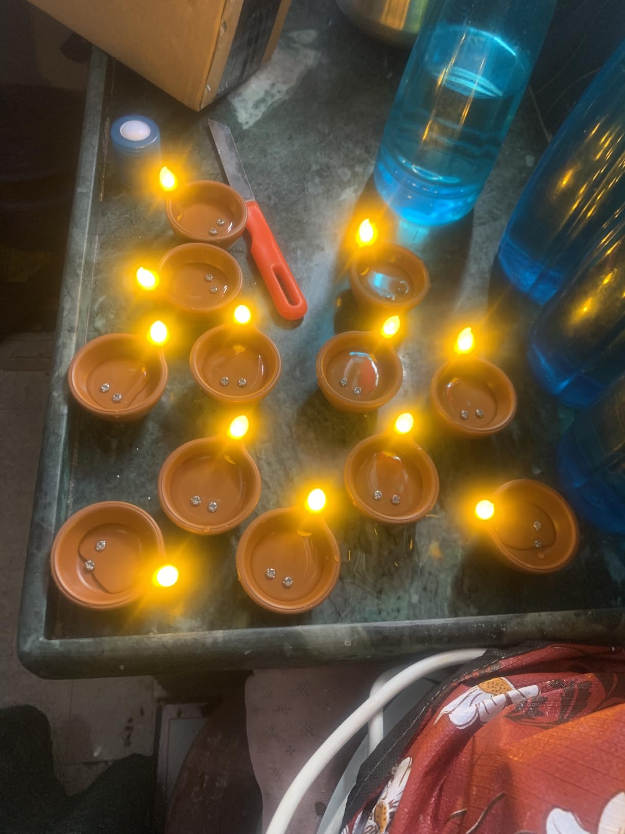 Diwali Special LED Diyas - Water Sensor Technology for Festivals