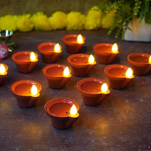 Diwali Special LED Diyas - Water Sensor Technology for Festivals