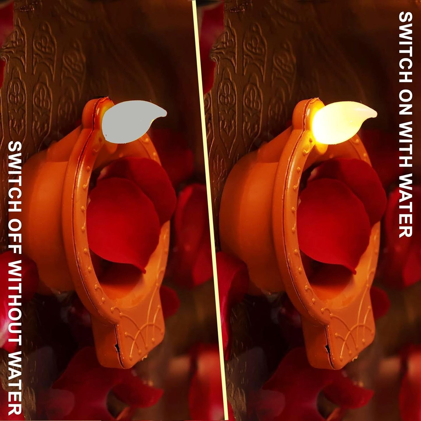 Diwali Special LED Diyas - Water Sensor Technology for Festivals