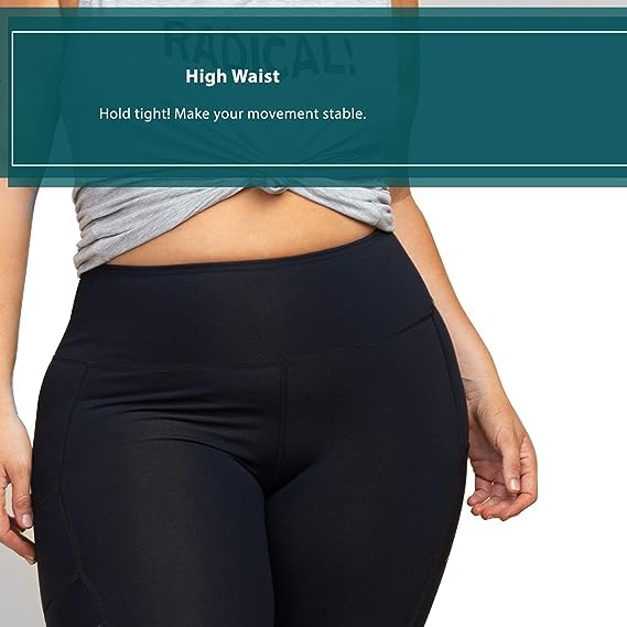 Slim Elastic Tights with Side Pockets - Soft & Comfy for Yoga, Running & Daily Wear
